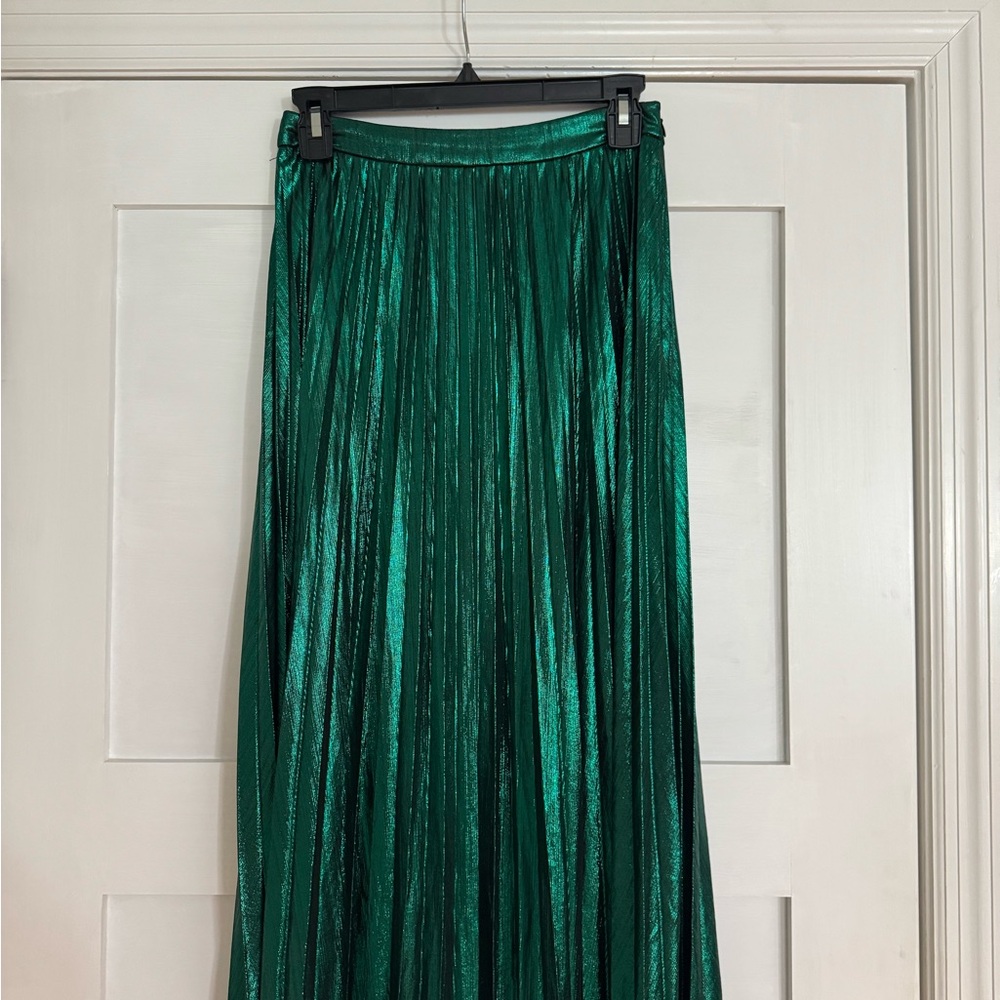 Vibrant Green A-Line Skirt